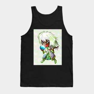 Green haired chibi dark elf sorcerer Tank Top